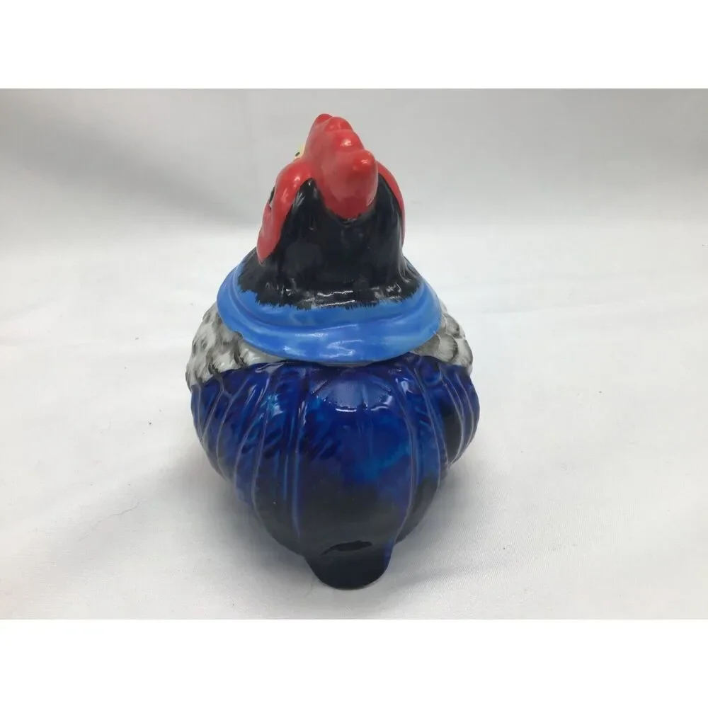 Ceramic Chicken Creamer Sugar Bowl Hand Painted Vintage Cottage Kitchy Farmhouse - Picture 10 of 14